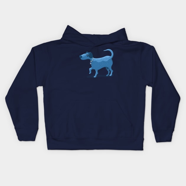 Our Dog Blue - Pantone Blue that is Kids Hoodie by BullShirtCo